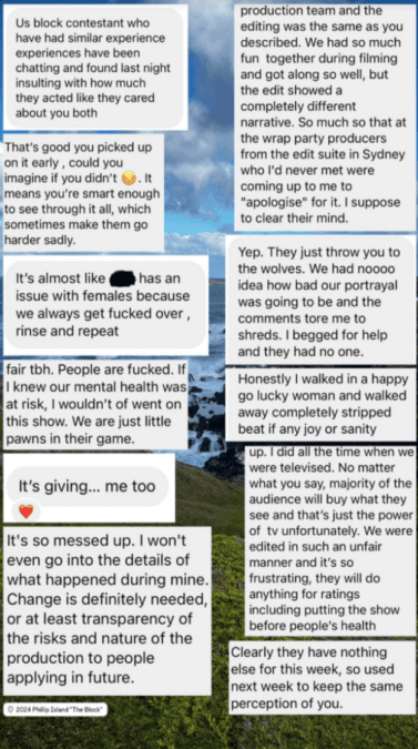 past the block contestants mental health 